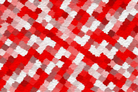 Art red and white color abstract pattern illustration backgroundの写真素材