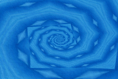 art blue color spiral abstract pattern illustration backgroundの写真素材