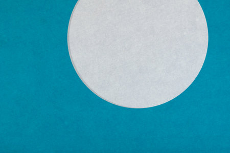 art blue color paper backgroundの写真素材