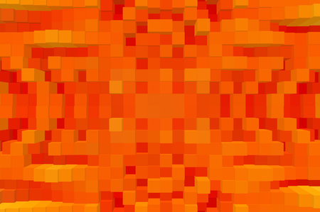 art orange color block abstract pattern illustration backgroundの写真素材