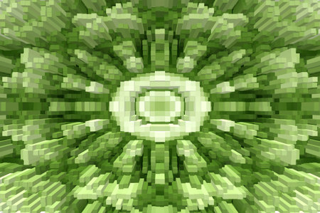 green color block abstract pattern illustration background