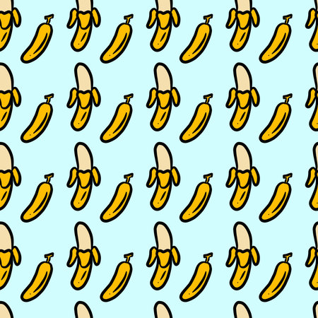 art banana seamless pattern backgroundの写真素材