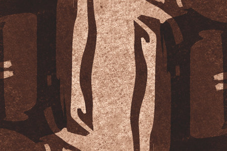 grunge brown color pattern backgroundの写真素材