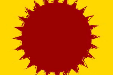 art red and yellow color pattern backgroundの写真素材
