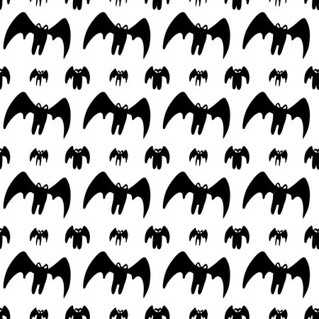 seamless pattern background of black batの写真素材