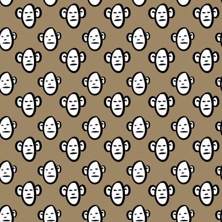 seamless pattern of cute cartoonの写真素材