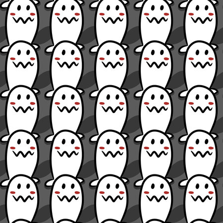 cute cartoon on gray backgroundの写真素材