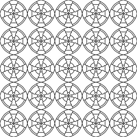 seamless pattern. geometric black and white lines.の写真素材
