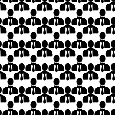 seamless pattern of abstract business peopleの写真素材