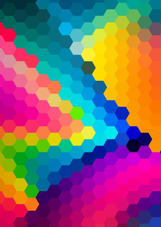 abstract background consisting of hexagons. illustrationの写真素材