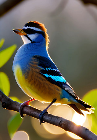bird on a branch of a treeの素材
