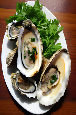 close up view of delicious foodの素材