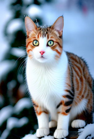 portrait of a cute catの素材