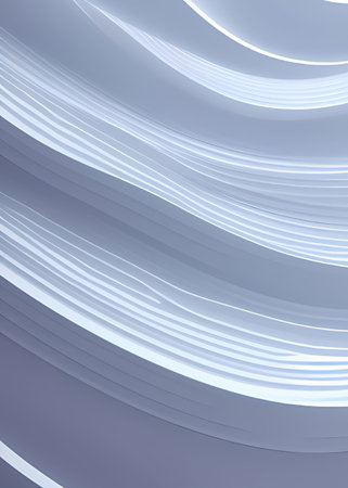 abstract background with curved lines. 3d rendering, illustration.の素材