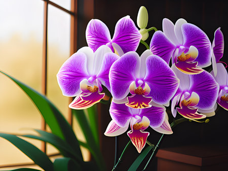 beautiful orchid flower in the gardenの素材