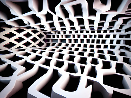abstract background with geometric patternの素材