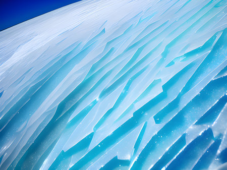abstract background of blue ice textureの素材