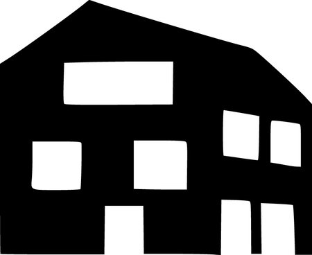 black and white of home iconの写真素材