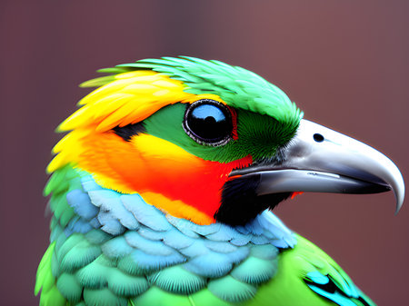 a bird is sitting on a branch of a tree.の素材