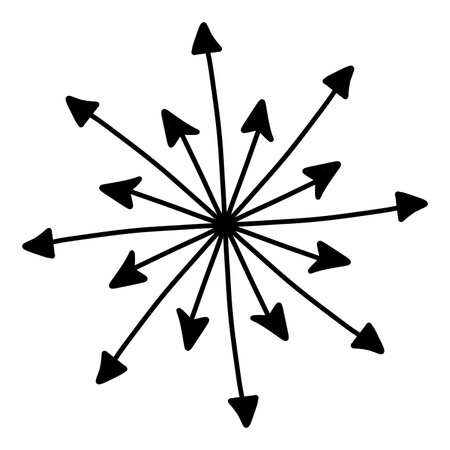 arrow. web icon simple illustrationの写真素材