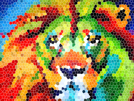 abstract geometric pattern. mosaic backgroundの写真素材