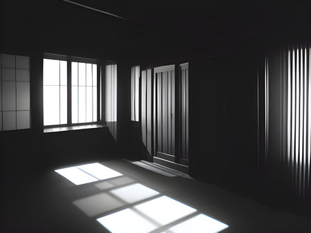 interior design concept, empty room, architecture background.の素材
