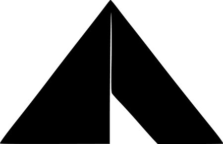 illustration of a triangle iconの写真素材