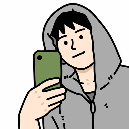 cute man cartoon on white backgroundの写真素材