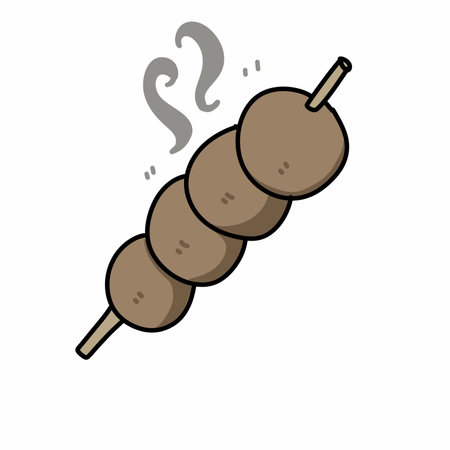 sausage isolated on white backgroundの写真素材