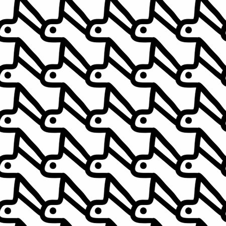 seamless geometric pattern with black circles and linesの写真素材