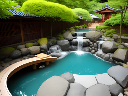 beautiful view of the parkの素材