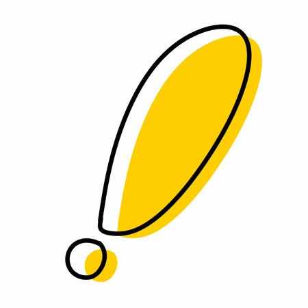 illustration of cartoon exclamation markの写真素材