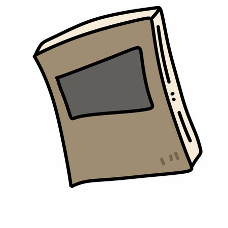 cartoon book file on a white backgroundの写真素材