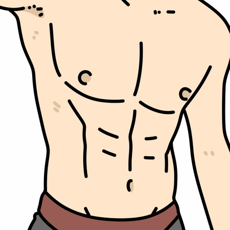 comic book style cartoon of overweight bodyの写真素材