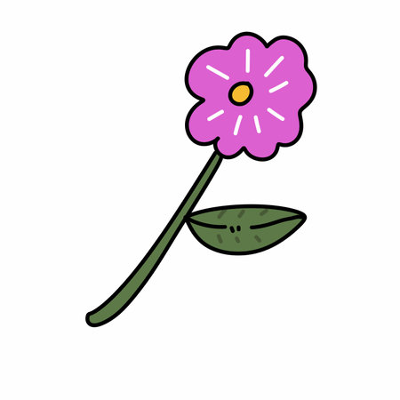 beautiful floral decoration cartoon illustration graphic designの写真素材