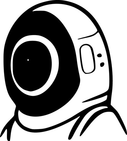 astronaut cartoon icon. space astronaut icon. space theme. illustrationの写真素材