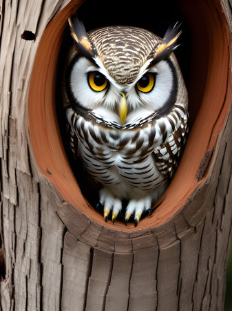 close up shot of cute owlの素材