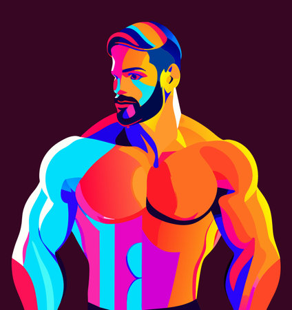 cute man cartoon on the beachの写真素材