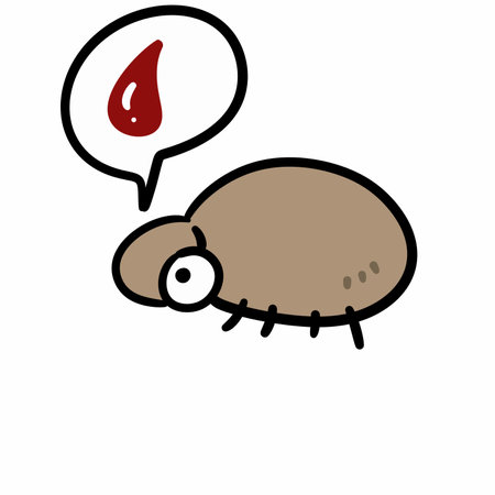 Tick from dog animal character cartoon