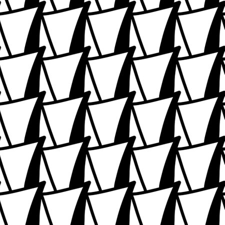 black and white triangles pattern backgroundの写真素材