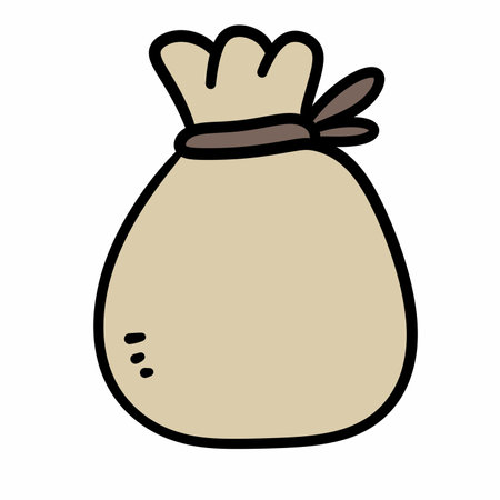 Money bag cartoon icon, moneybag flat simple cartoon illustration .の写真素材