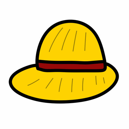 beach hat summer icon illustration graphic designの写真素材