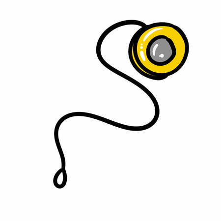 hand drawn doodle yo yo cartoonの写真素材