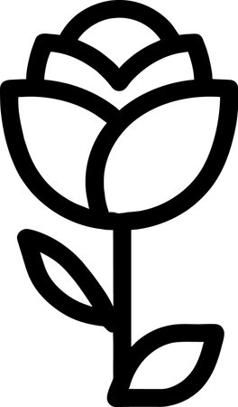 nature ecology environment icon in outline style , flower cartoonの写真素材