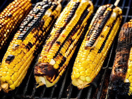 grilled corn and grilled cobsの素材