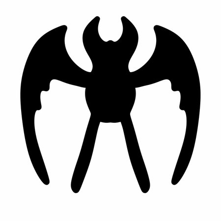 bat cartoon on white backgroundの写真素材