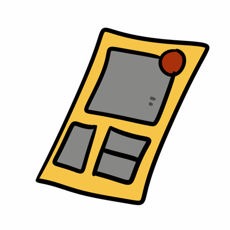 illustration of cartoon card paperの写真素材