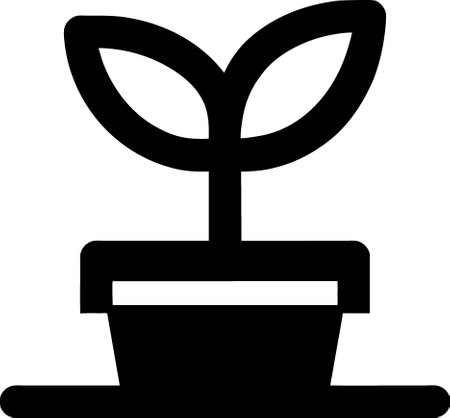 plant. web icon simple illustrationの写真素材