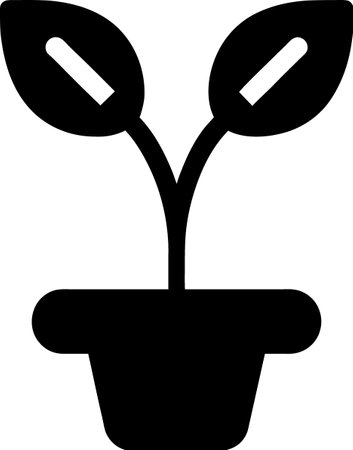 plant. web icon simple illustrationの写真素材