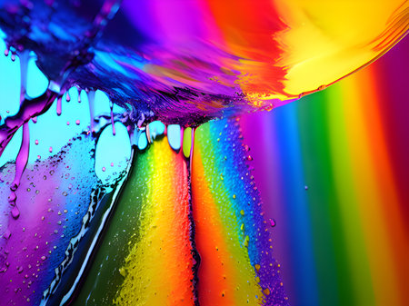 abstract background with colorful liquid splashes, art illustrationの素材
